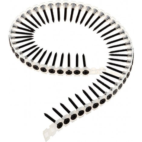 Drywall Coarse Thread Screw 65mm Collated Black Phosphate