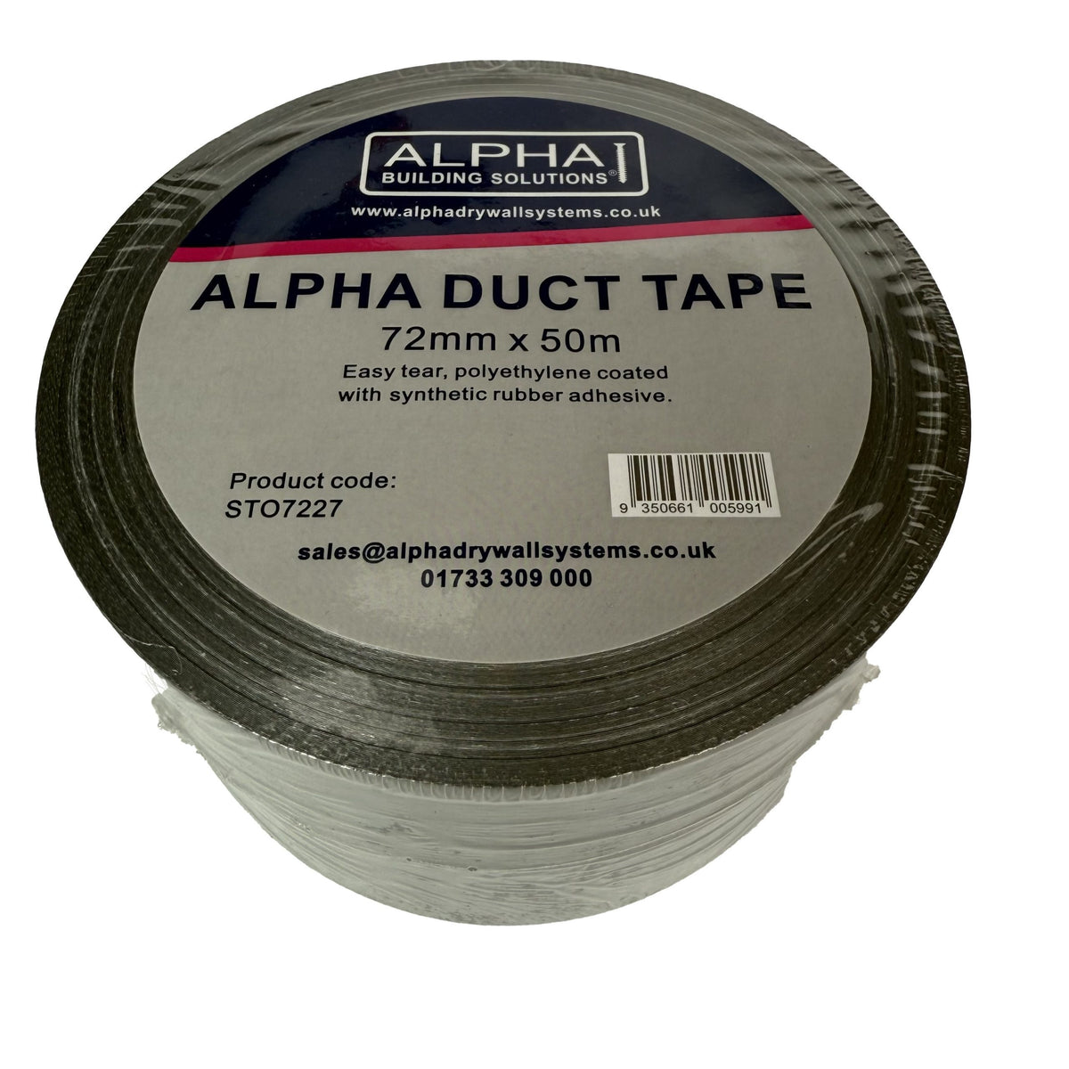 Alpha Grey Duct Tape 72mm x 50m (representative image)