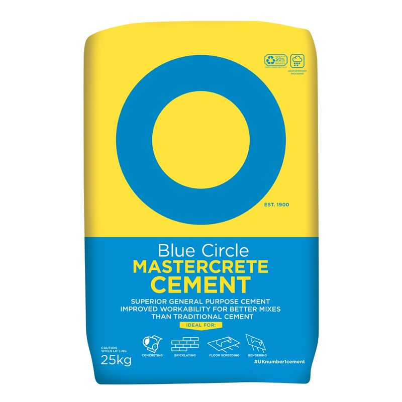 Blue Circle Mastercrete Cement 25kg (Plastic Bag)