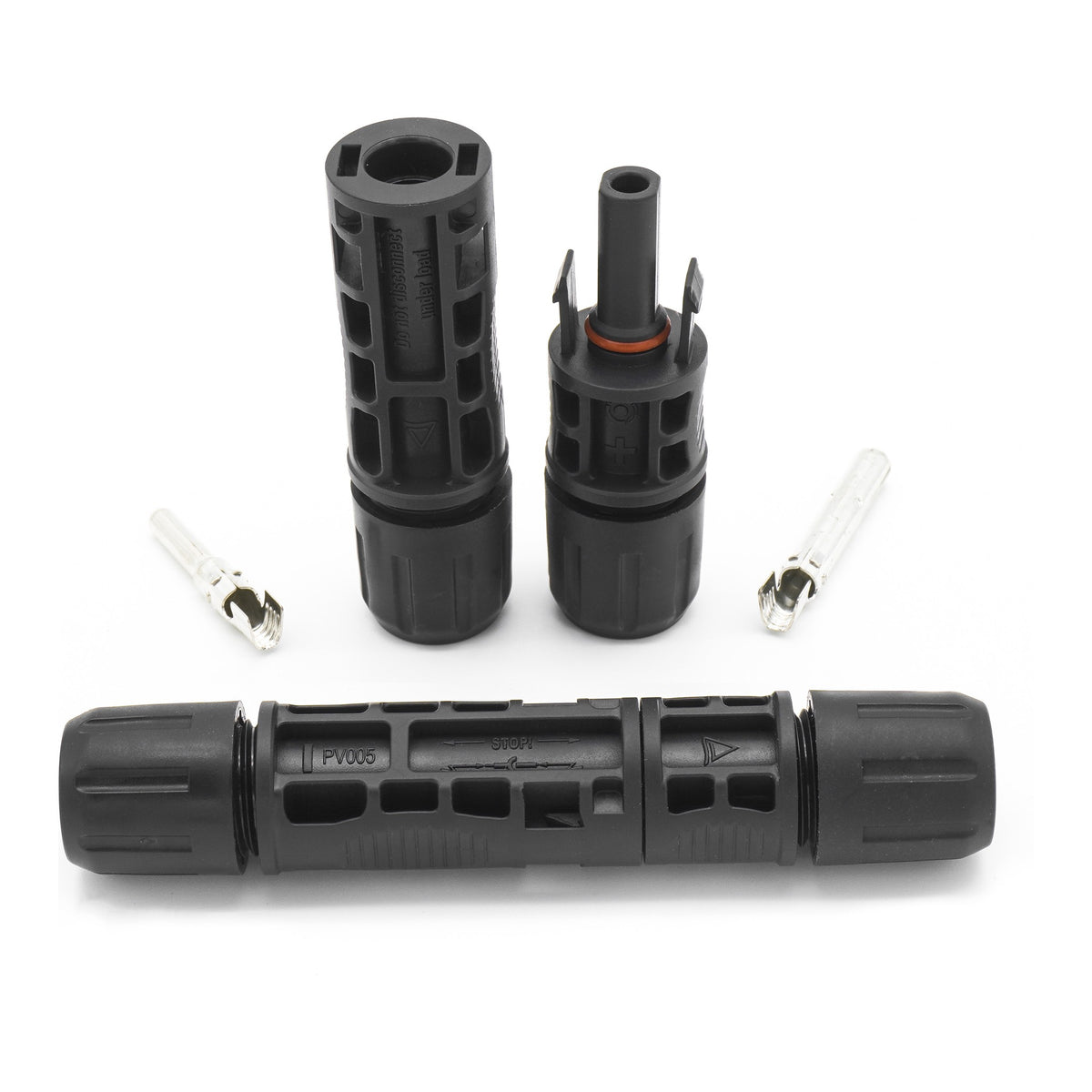 PV005 MC4-Type Male & Female Locking Solar PV Connector Pair 4–6mm² (PV005)