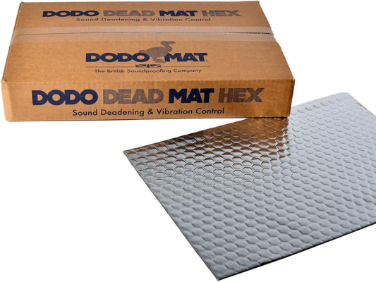 Dodo Mat DEADN Hex sound deadening mat, 30 Sheets, 30 sq.ft (2.8sq.m), car & van sound proofing, vibration damping