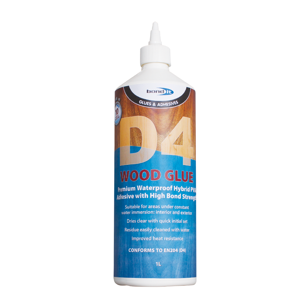 D4 Waterproof Wood Adhesive 1L (representative image)