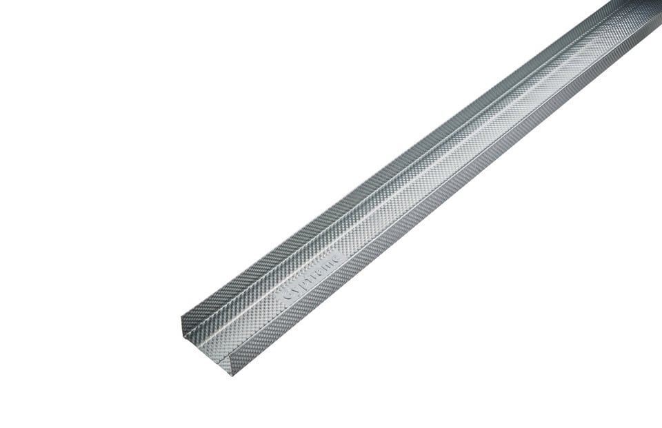British Gypsum Gypframe 62 FEC 50 Folded Edge Floor & Ceiling Channel – Pack of 10 x 3.6m