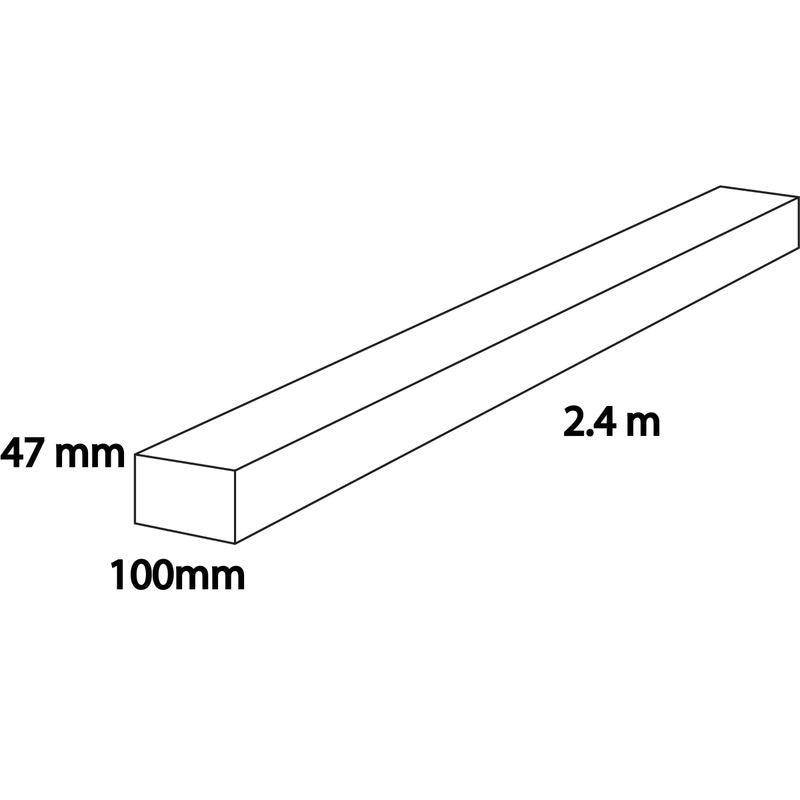 C24 Treated Timber 47 x 100mm x 2.4m