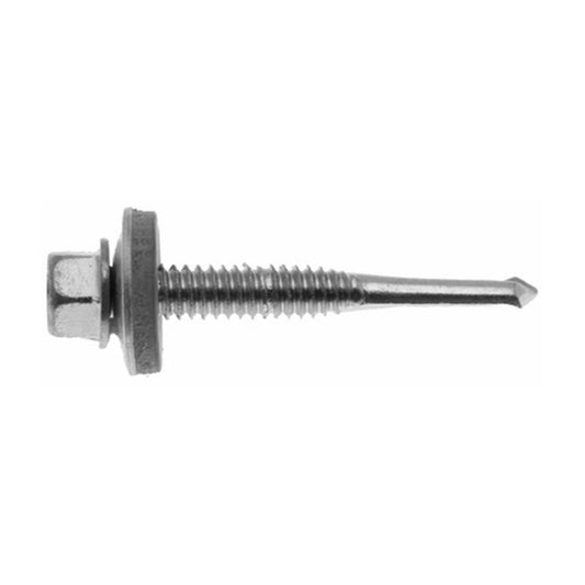 Evolution A2 Bi-Metal Tek Screws – Hex Head c/w 16mm Washer, Heavy Steel (Full Cartons)
