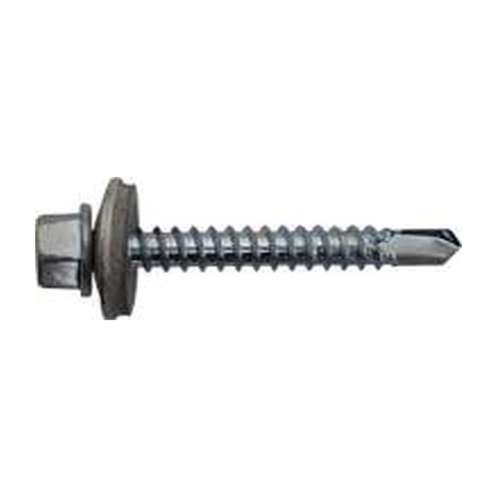 Evolution A2 Bi-Metal Tek Screws – Hex Head c/w 16mm Washer, Light Steel (Full Cartons)