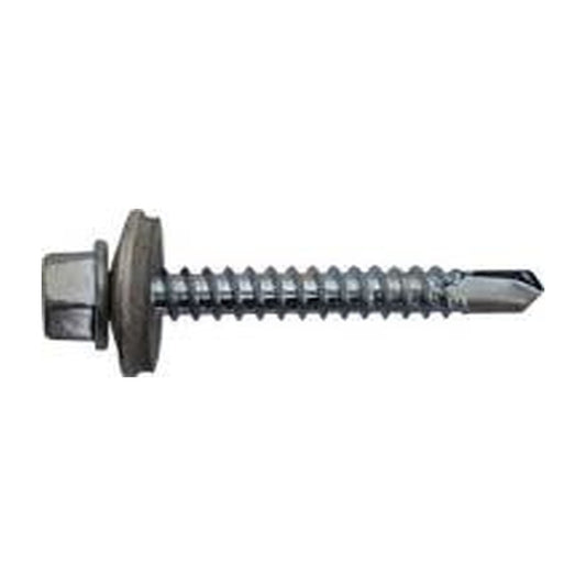 Evolution A2 Bi-Metal Tek Screws – Hex Head c/w 16mm Washer, Light Steel (Full Cartons)