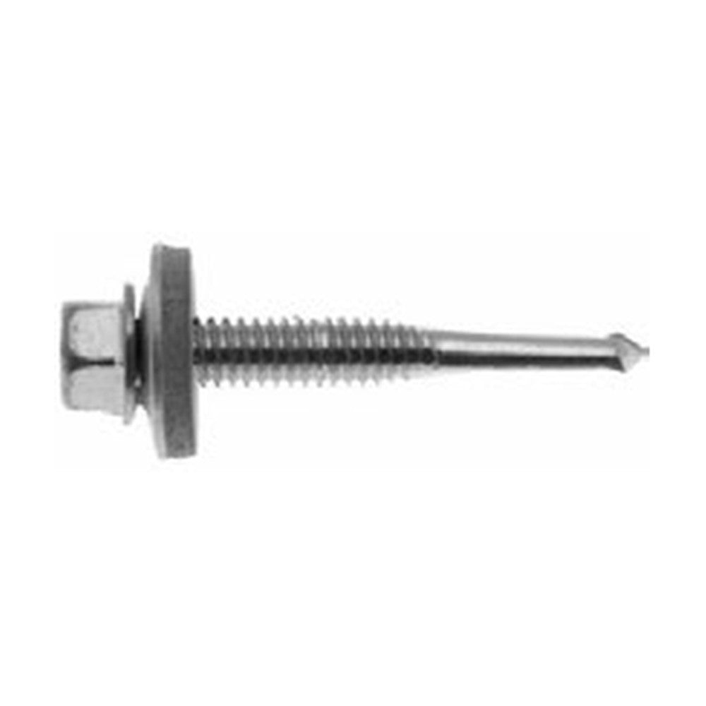 Evolution A4 Bi-Metal Tek Screws – Hex Head c/w 16mm Bonded Washer, Heavy Steel (Full Cartons)
