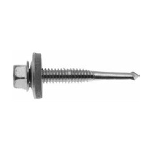 Evolution A4 Bi-Metal Tek Screws – Hex Head c/w 16mm Bonded Washer, Heavy Steel (Full Cartons)