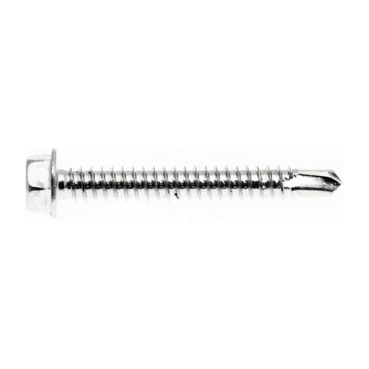 Evolution A4 Bi-Metal Tek Screws – Hex Head, No Washer, Light Steel (Full Cartons)