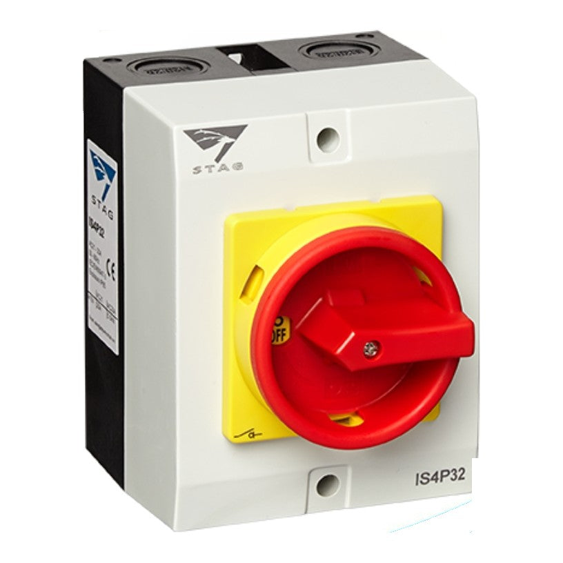 IMO Stag 32A 4 Pole Enclosed AC Rotary Isolator IP65