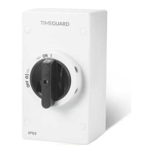 Timeguard IS4N-32DC 32A 4 Pole DC Rotary Isolator IP65, up to 1000V DC